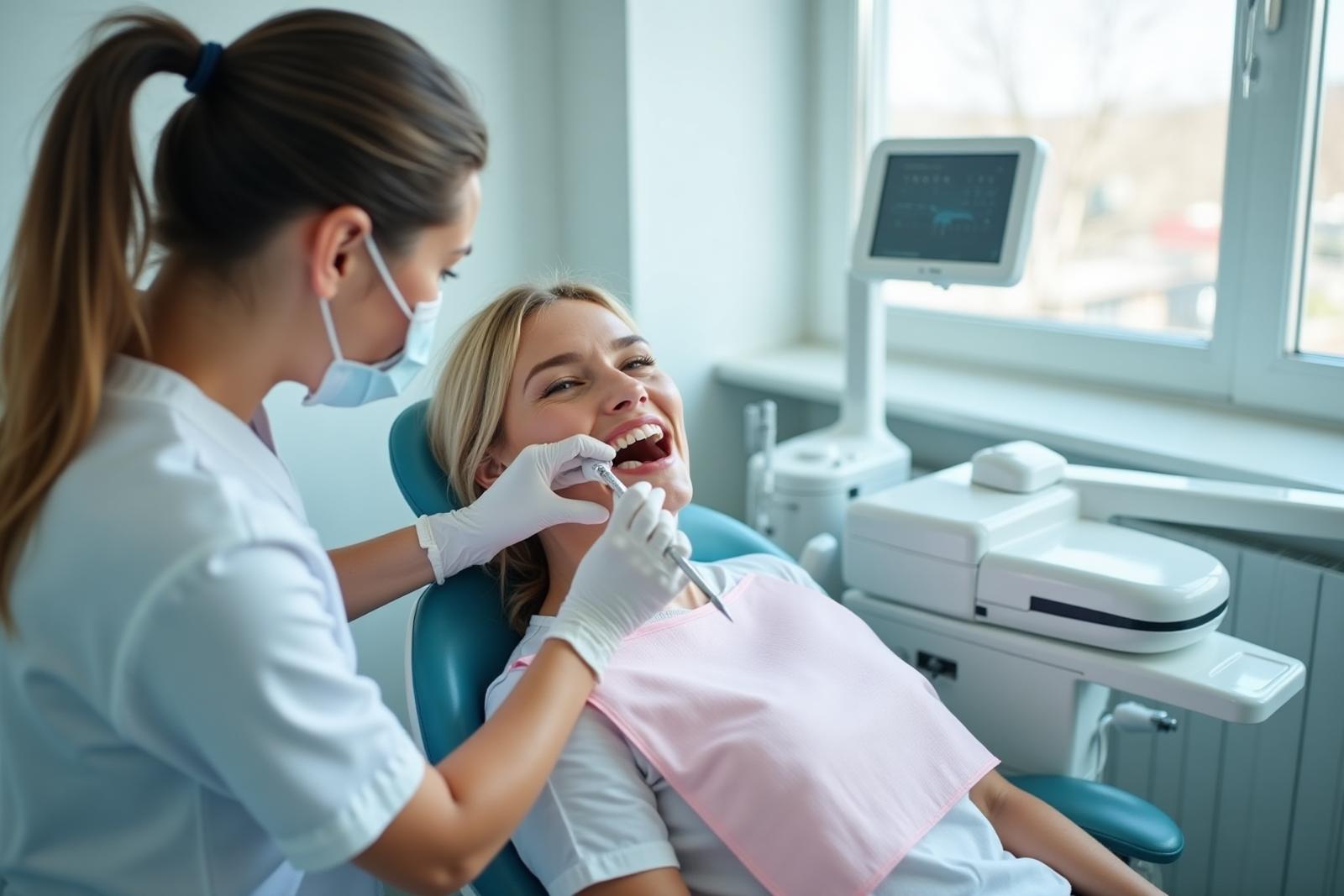 Prévention des caries avec nettoyage dentaire régulier à Sainte-Marthe